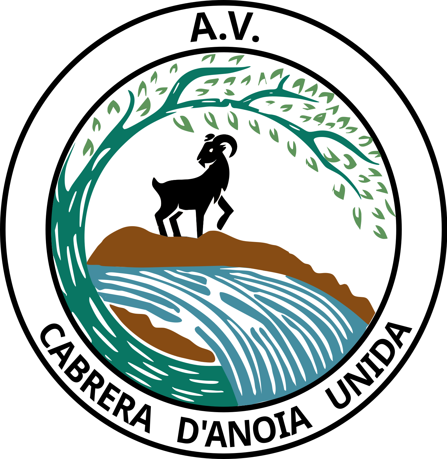 Logotip Associació Veïnal Cabrera d'Anoia Unida